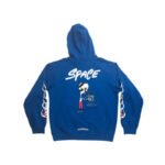 Blue Chrome Heart Hoodie